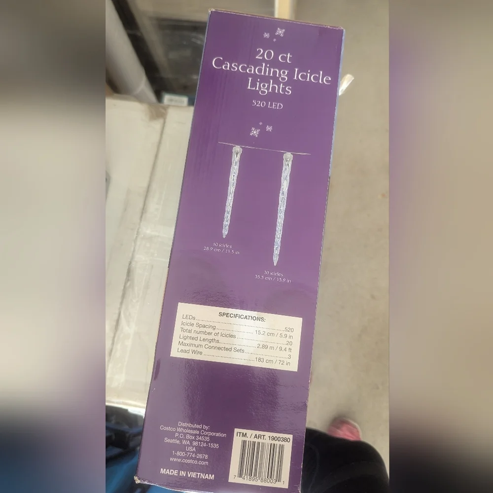 Realistic Icicle String Lights